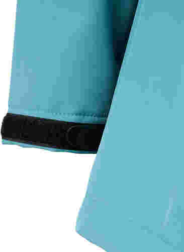 Softshell jakke med aftagelig hætte, Brittany Blue, Packshot image number 3