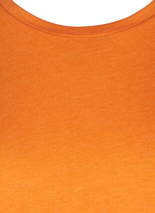 T-shirt i bomuldsmix, Autumn Maple Mel., Packshot image number 2
