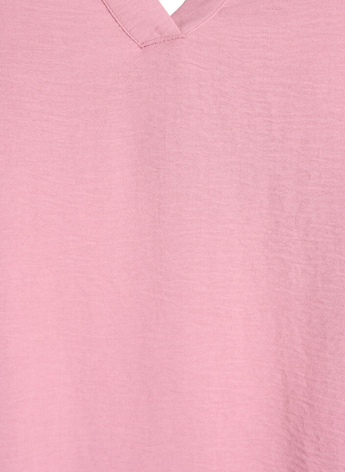 Bluse med 3/4 &aelig;rmer, Lyser&oslash;d, Packshot image number 2