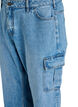 Løstsiddende cargojeans med høj talje, Light Blue, Packshot image number 2
