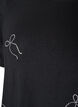 T-shirt i viskose med rhinsten, Sort, Packshot image number 2