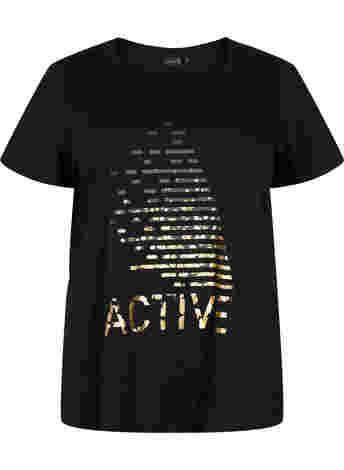 Trænings t-shirt med print