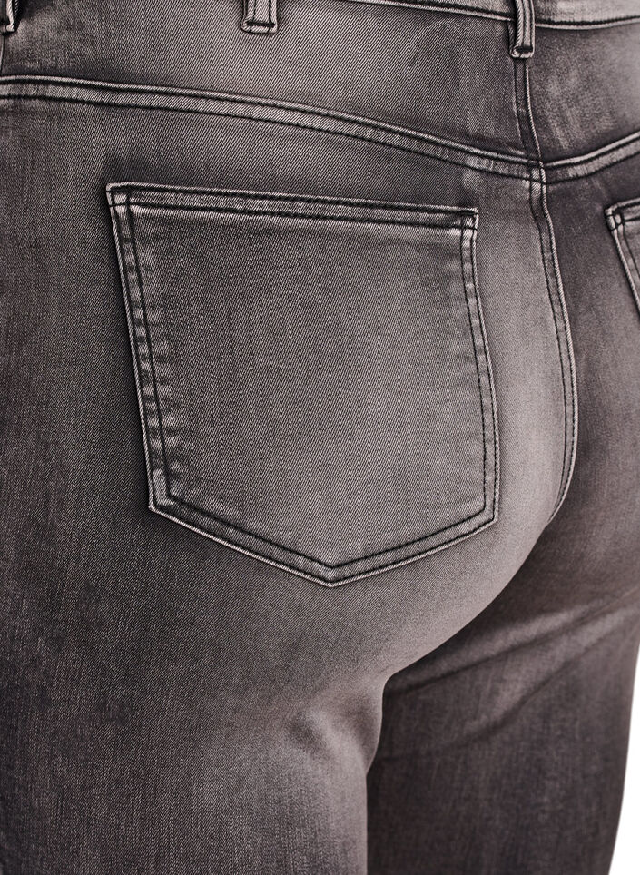 Super slim Amy jeans med h&oslash;j talje, Gr&aring;, Packshot image number 3