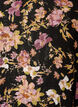 Bluse med blomsterprint og fl&aelig;sedetaljer, Sort, Packshot image number 2