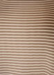 Stribet T-shirt i viskose med rund hals, Beige, Packshot image number 2