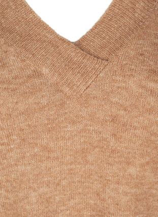 Meleret oversize strikbluse med uld, Nomad as sample, Packshot image number 2
