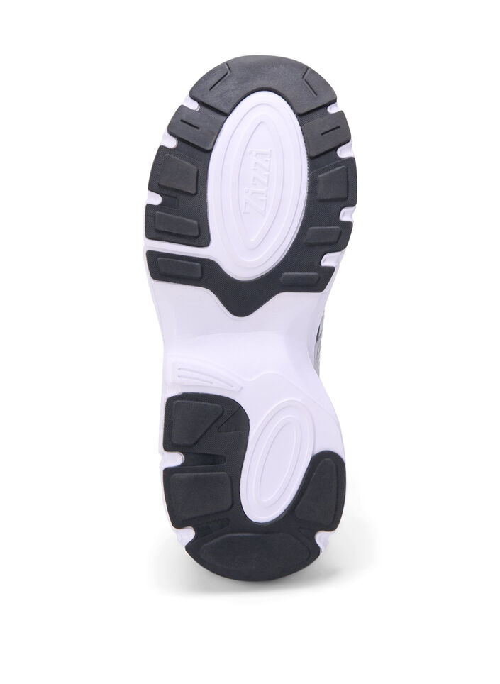 Wide fit - Sneakers med elastiske snørebånd, Vapor Blue, Packshot image number 4