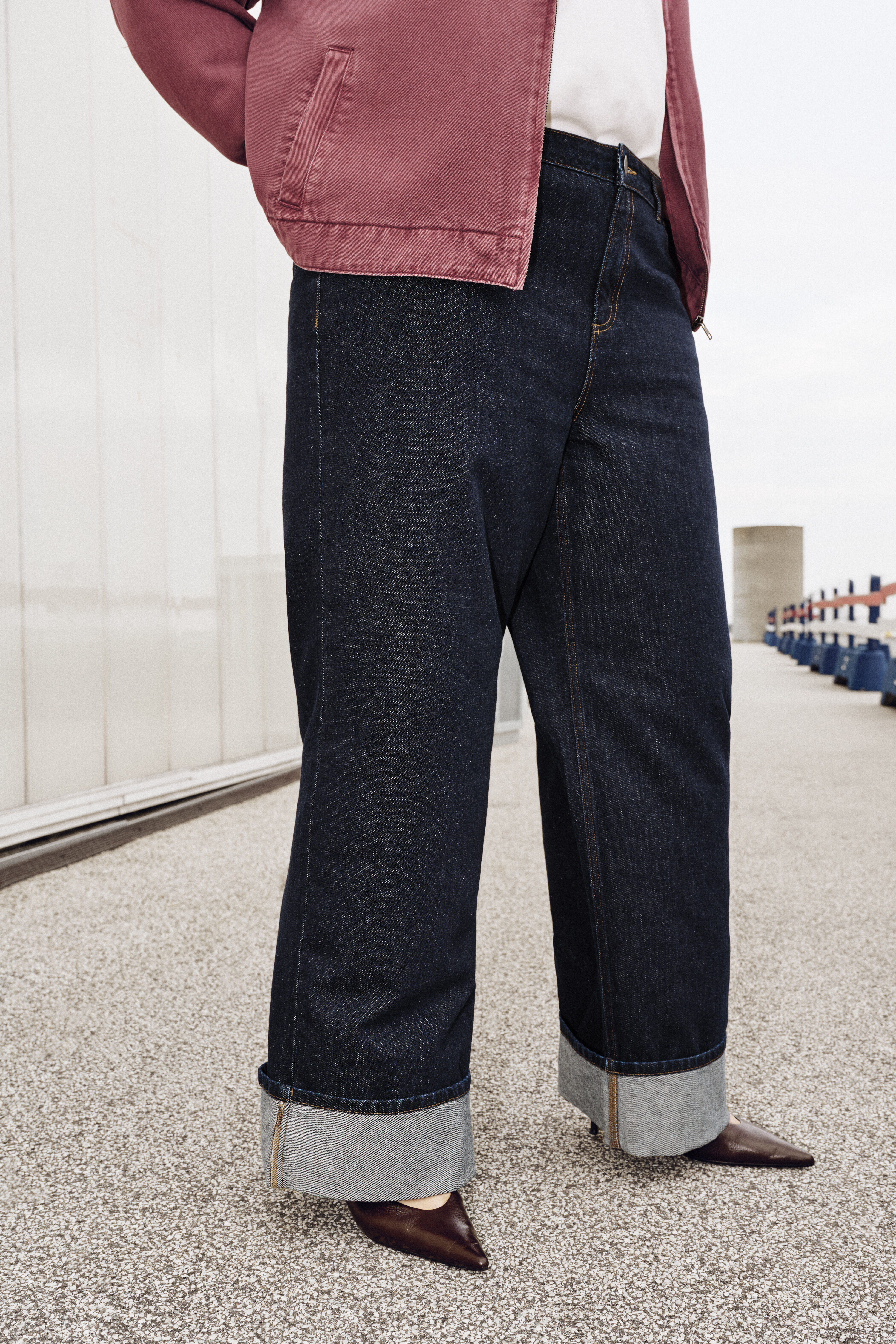 Zizzi Farvet denimjakke, , Model