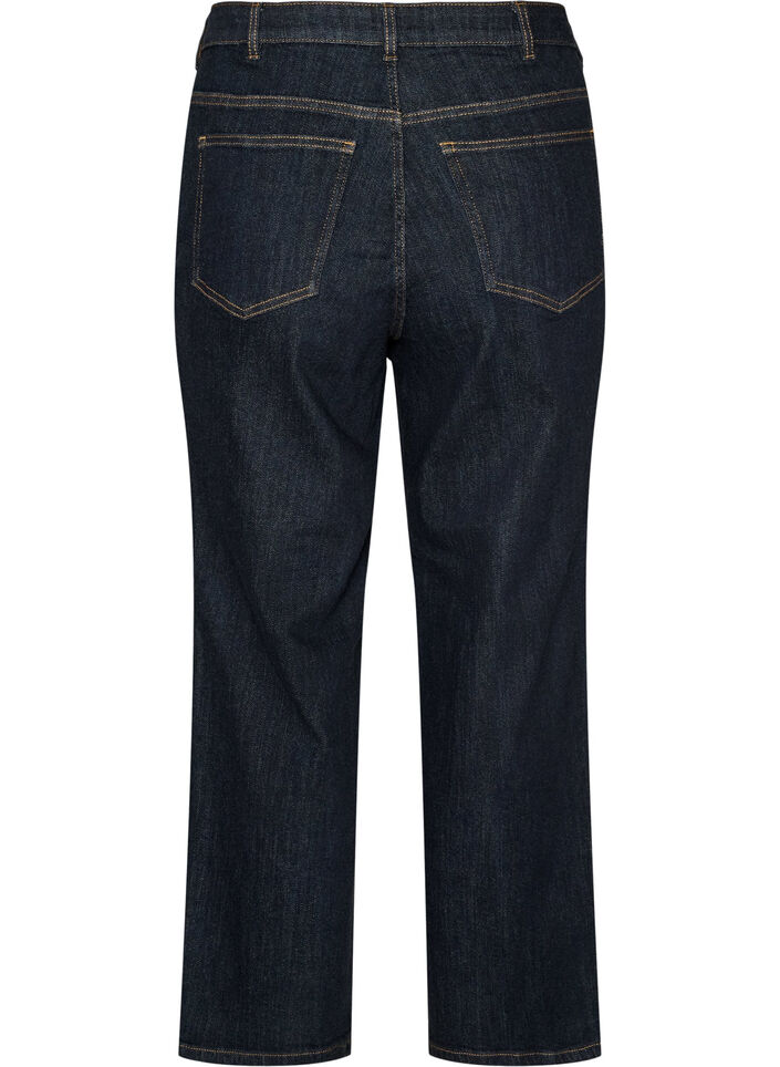 Straight fit Kiana jeans med h&oslash;j talje, Bl&aring;, Packshot image number 1