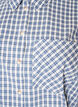 L&oslash;s skjorte med tern og bindeb&aring;nd, Bl&aring;, Packshot image number 2