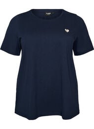 T-shirt med motiv, Bl&aring;