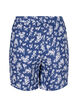 Blomstrede natshorts i bomuld, V. Indigo Flower AOP, Packshot image number 1