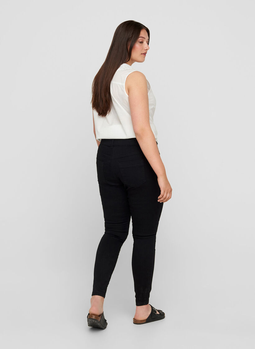 Jeggings i bomuldsmix, Black, Model image number 1