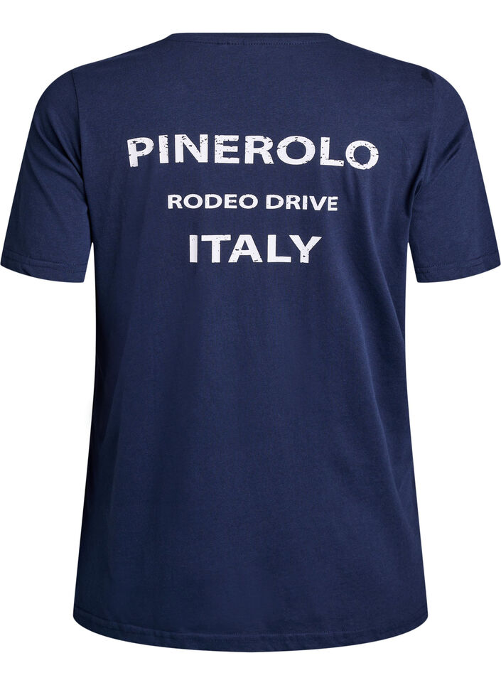 T-shirt med motiv, Bl&aring;, Packshot image number 1