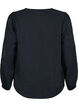 Bluse i TENCEL™ Modal med broderidetaljer, Black, Packshot image number 1