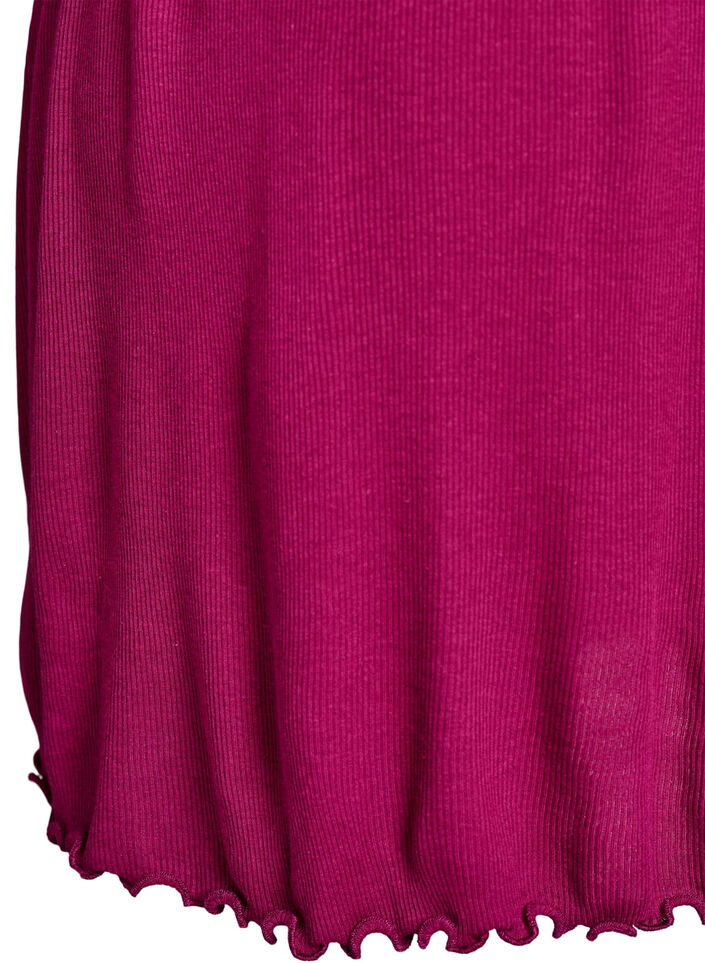 Natkjole med blondekant, Lilla, Packshot image number 3