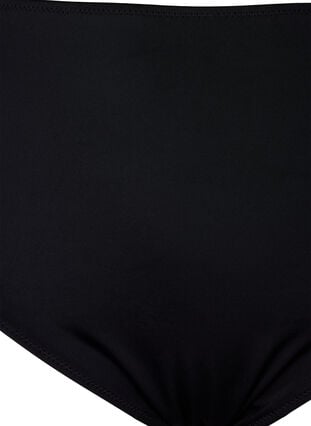 Højtaljet bikinitrusse med print, Black, Packshot image number 2