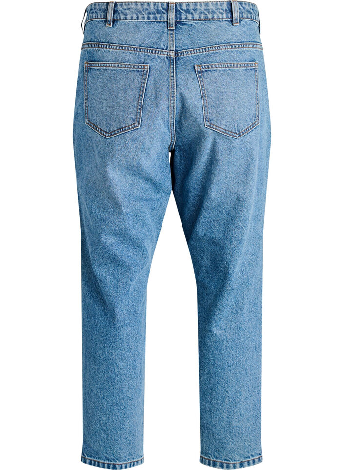 Mille mom fit jeans med h&oslash;j talje, Bl&aring;, Packshot image number 1