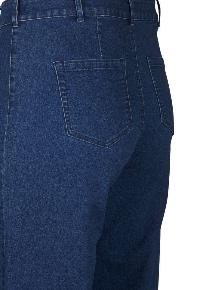 Jeans med vide ben, Bl&aring;, Packshot image number 3