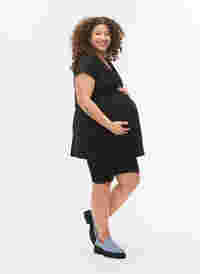 Kortærmet graviditets bluse, Black, Model