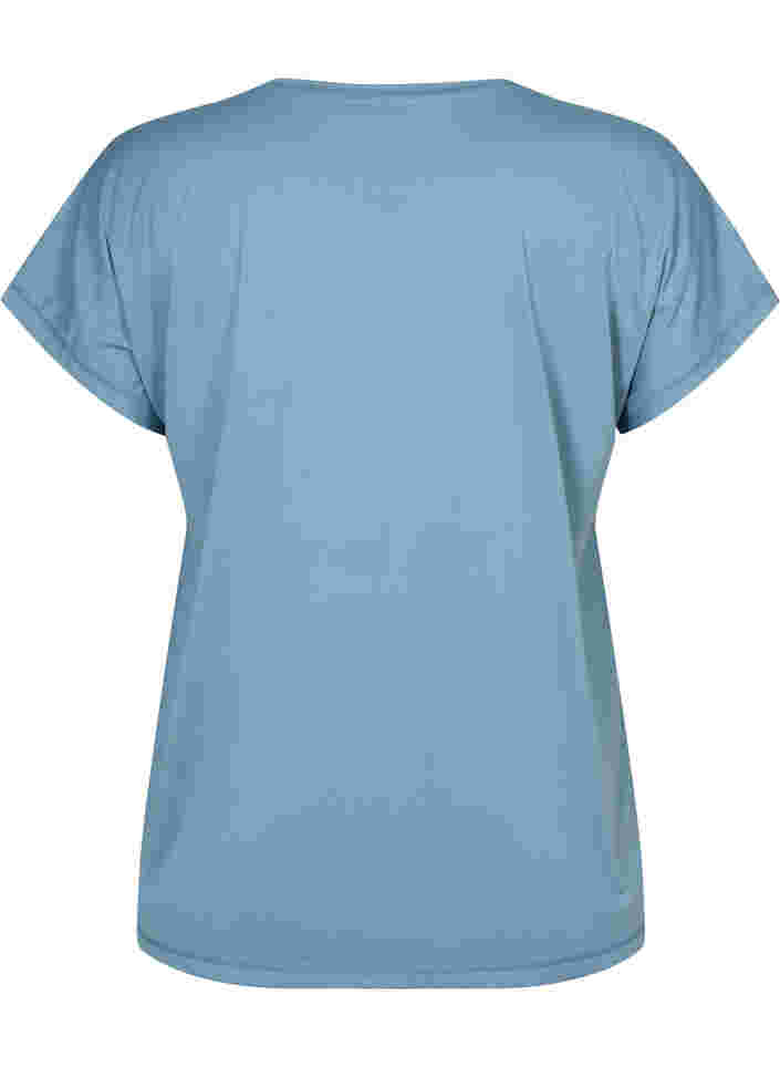 Kortærmet trænings t-shirt, Smoke Blue, Packshot image number 1