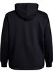 Sweatshirt med hætte, Black, Packshot image number 1
