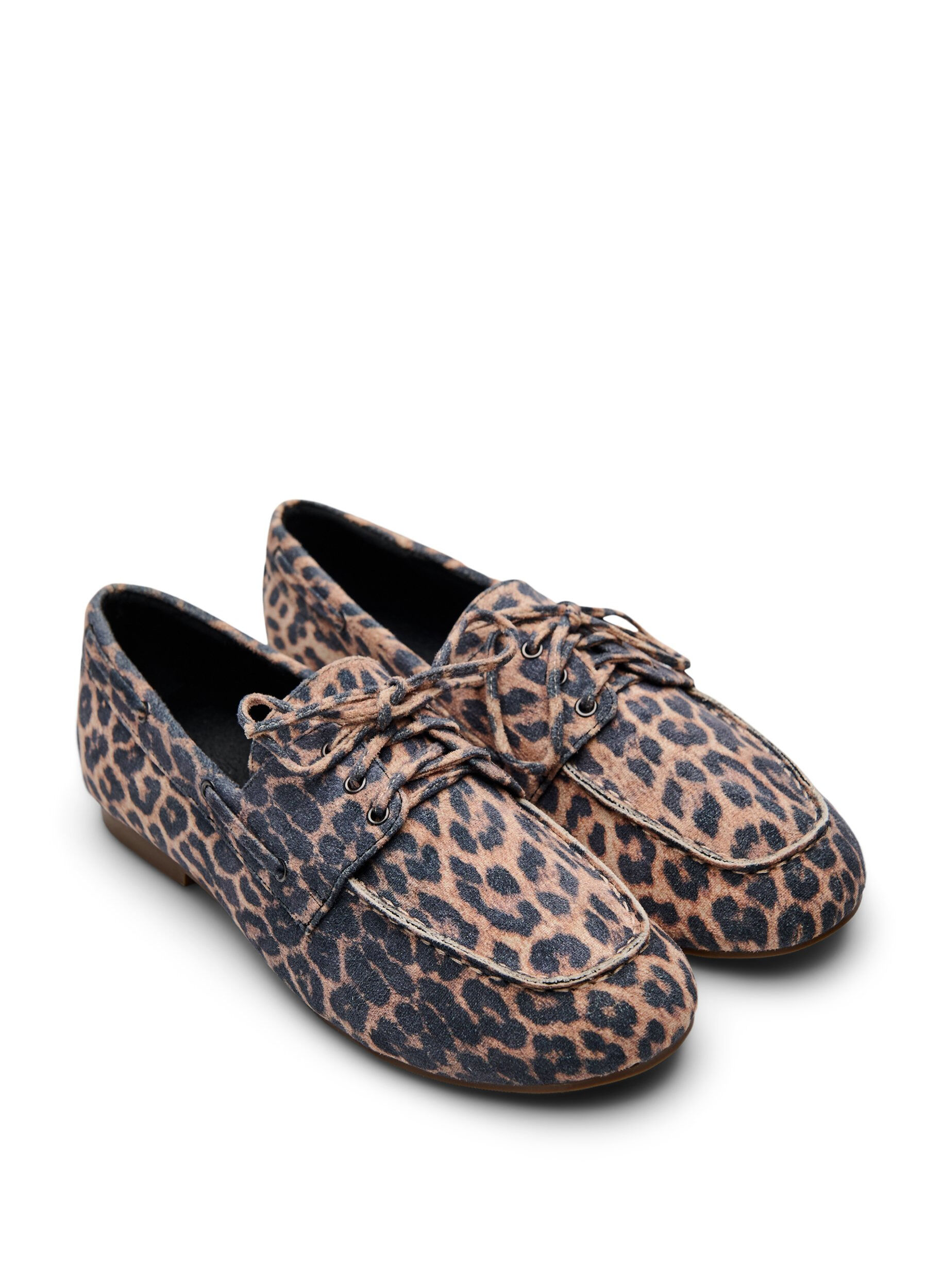 Zizzi Mokkasin sko i imiteret ruskind, Beige, Packshot image number 1