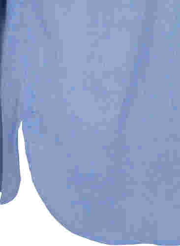 Lang skjorte med 3/4 ærmer og v-udskæring, Ultramarine, Packshot image number 3