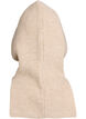 Strikket balaclava med snører, Beige, Packshot image number 1