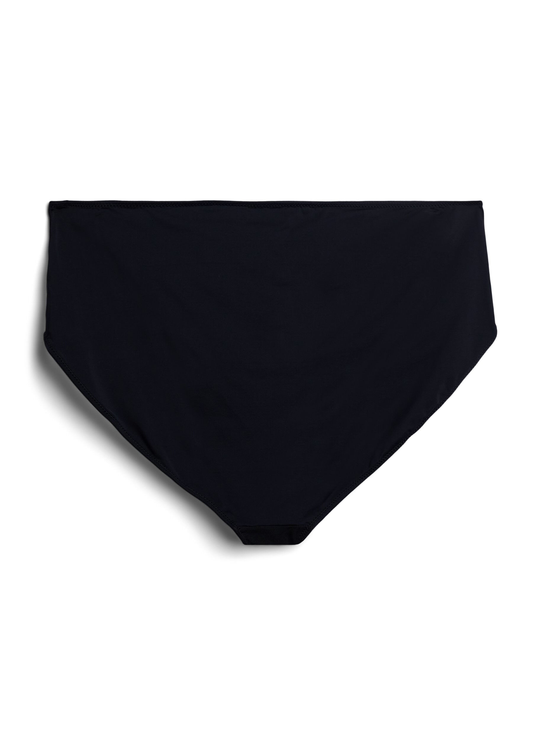 Zizzi Microfiber trusse med mesh og broderi, Sort, Packshot image number 1