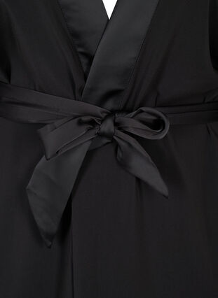 Kimono med bindebånd, Black, Packshot image number 2