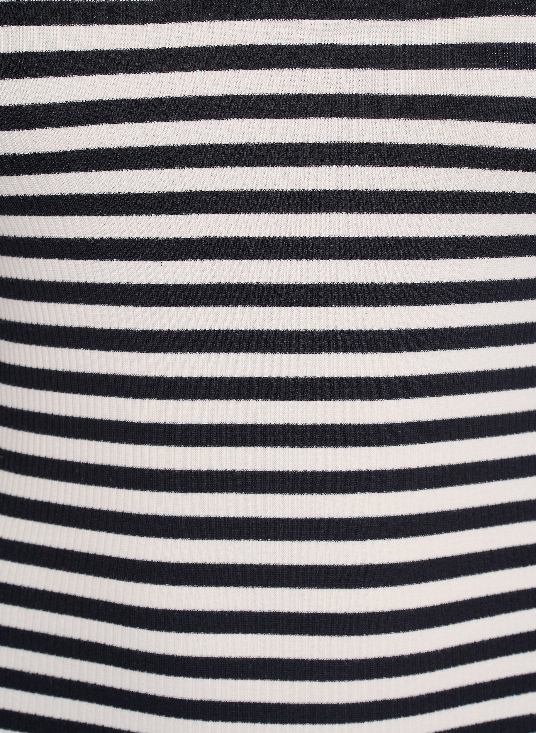 ZizziStribet tanktop med ribstruktur, Sort, Packshot image number 2