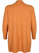 Meleret strik cardigan med lommer, Orange, Packshot image number 1