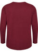 Basis jerseybluse med lange &aelig;rmer, R&oslash;d, Packshot image number 1