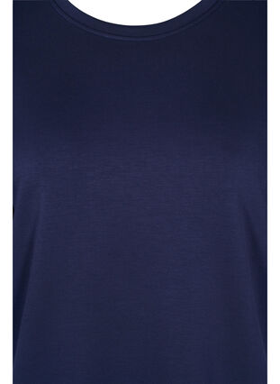 Bluse med 3/4 ærmer , Navy Blazer, Packshot image number 2