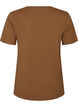 T-shirt i bomuld med printmotiv, Brun, Packshot image number 1