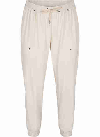 Bukser med lommer og elastikkant 