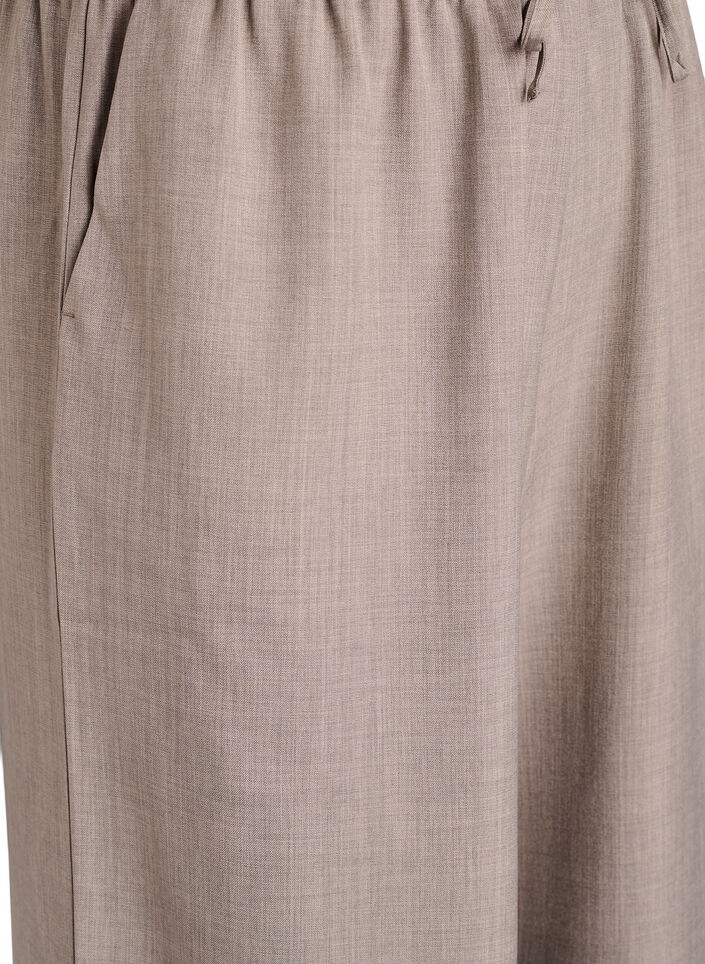 Bukser med h&oslash;j talje og brede ben, Beige, Packshot image number 2