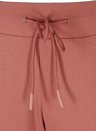 Løse culotte bukser i ribkvalitet, Old Rose, Packshot image number 2