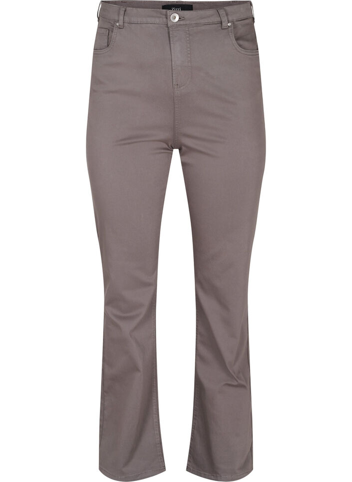 Flared jeans med ekstra høj talje, Grå, Packshot image number 0