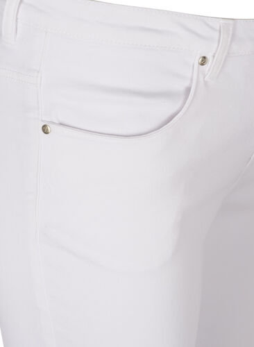 Super slim Amy jeans med høj talje, White, Packshot image number 2