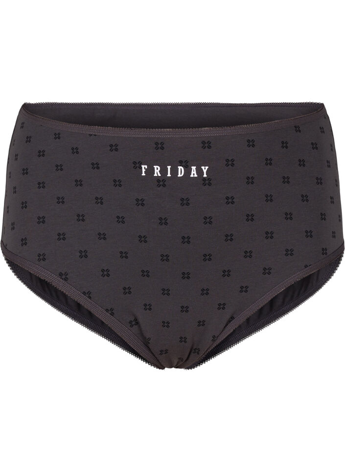 7-pak hipster trusse med regulær talje, Mørk Bordeaux, Packshot image number 3