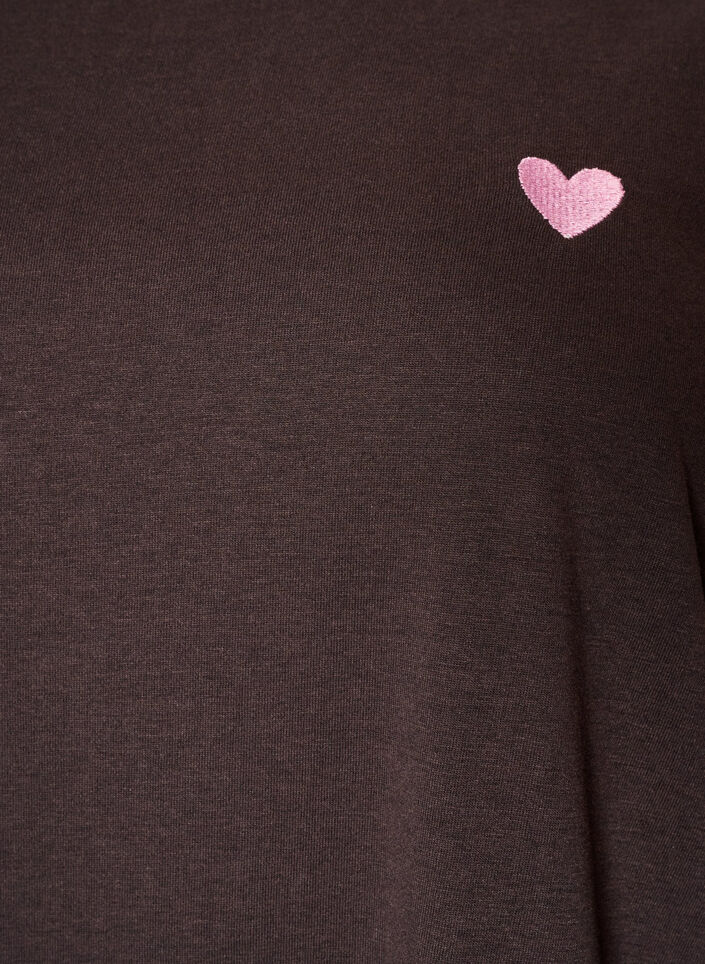 T-shirt med motiv, Brun, Packshot image number 2