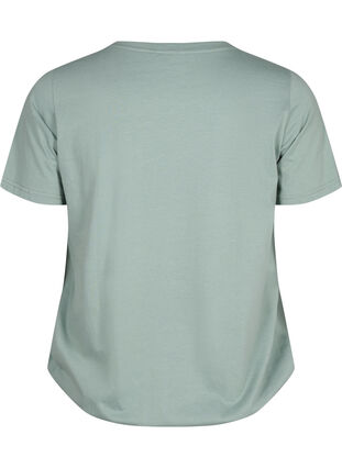 Kortærmet bomulds t-shirt med elastikkant, Chinois G. W. Live, Packshot image number 1