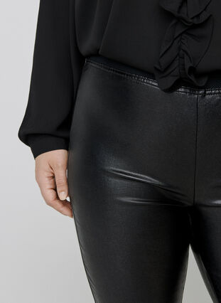 Lange glimmer leggings, Black w/glitter, Model image number 1