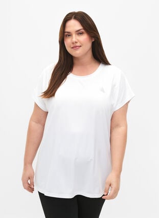 Kortærmet trænings t-shirt , Bright White, Model image number 0