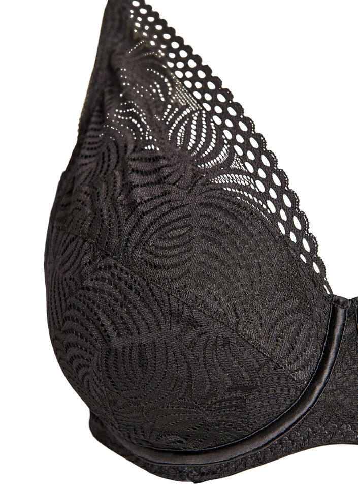 Blonde-bh med vatterede sk&aring;le, Sort, Packshot image number 2