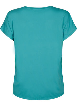 Kortærmet trænings t-shirt , Green-Blue Slate, Packshot image number 1