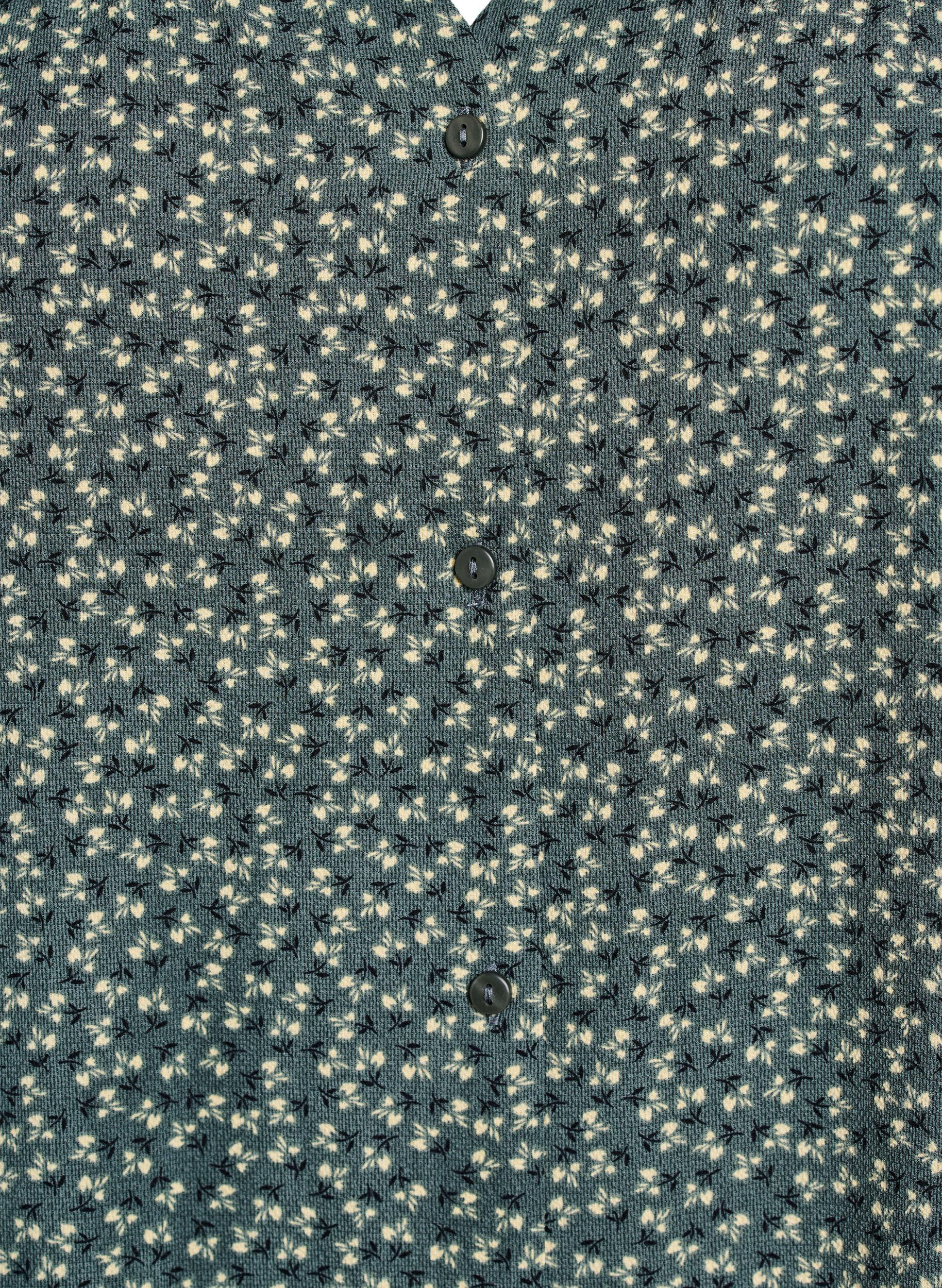 ZizziSkjortebluse med 1/2 &aelig;rmer, Gr&oslash;n, Packshot image number 2