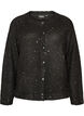 Cardigan med pailletter og knapper, Sort, Packshot image number 0